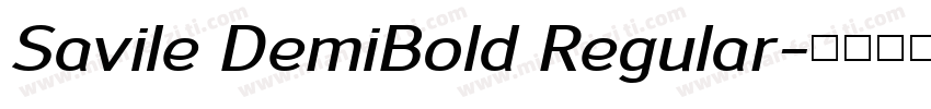 Savile DemiBold Regular字体转换